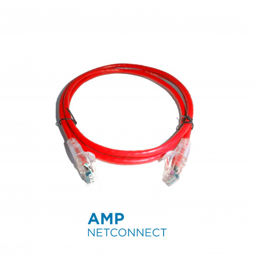 NPC06UVDB-RD004F	UTP Patch Cable Cat.6, Transparent SL Boot,Red 4Ft.